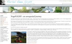 Rachel Scott Blog on her yogaFLIGHT experience